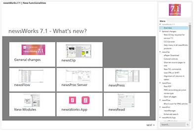 What is new in newsWorks 7.1